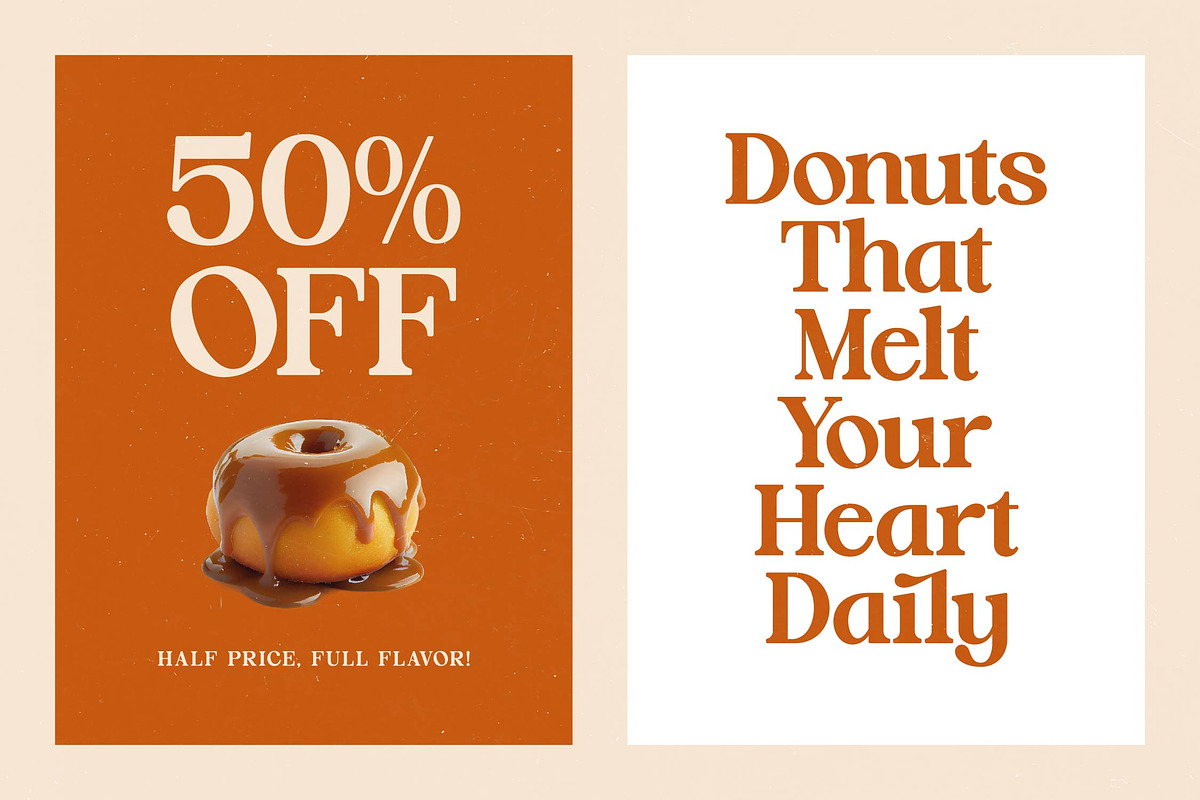 Hot Caramel Bold Serif Display, a Serif Font by timelesstype.co (Photo 4 of 20)