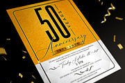 Gold Anniversary Invitation, a Flyer Template by Aarley Kaiven (Thumbnail 1 of 3)