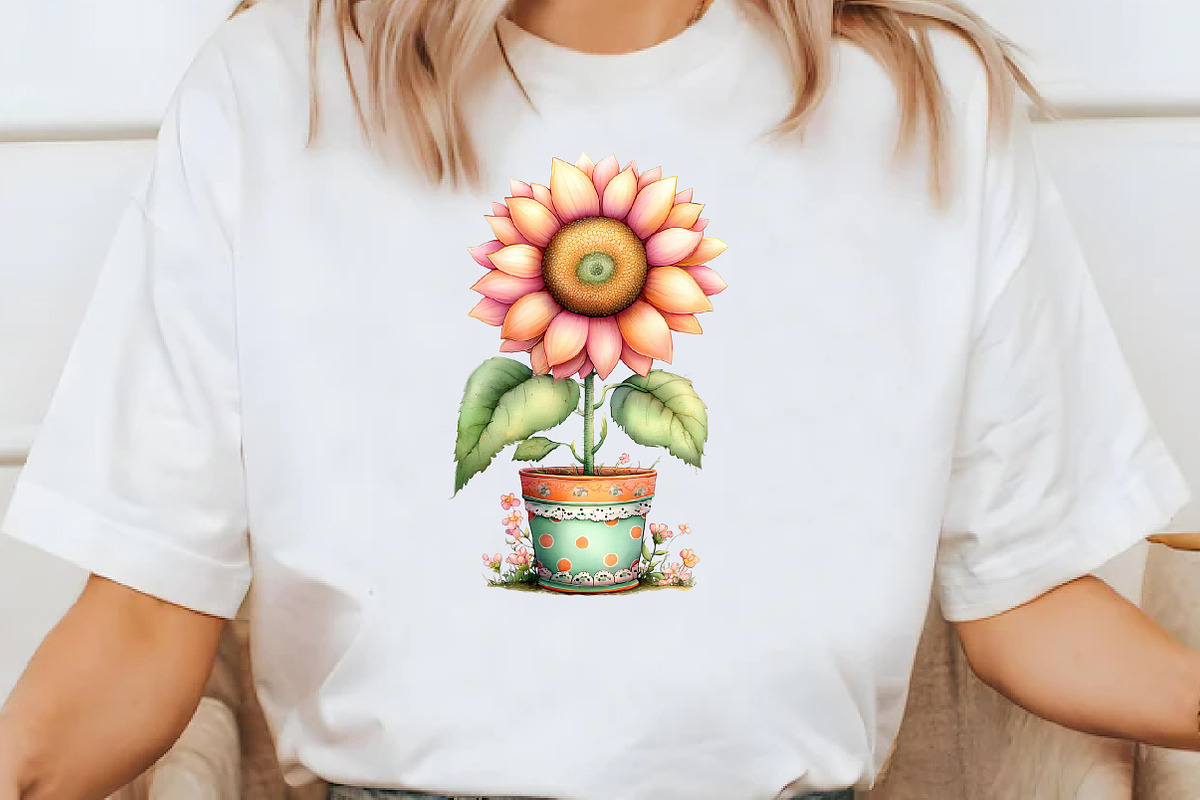 Whimsical sunflower Clipart, an Illustration by Designworld (Photo 6 of 8)