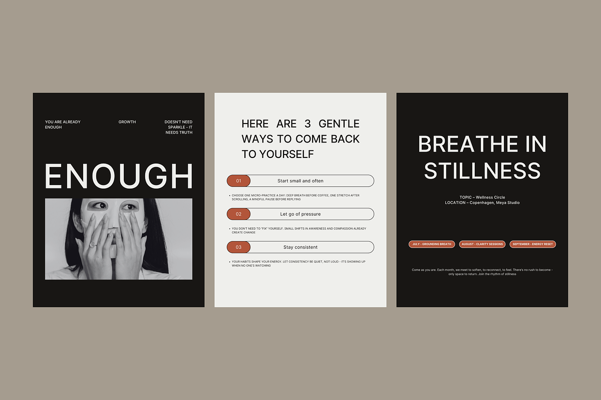 MEYA - Wellness Instagram Templates, a Social Media Template by rainbojelia (Photo 5 of 17)