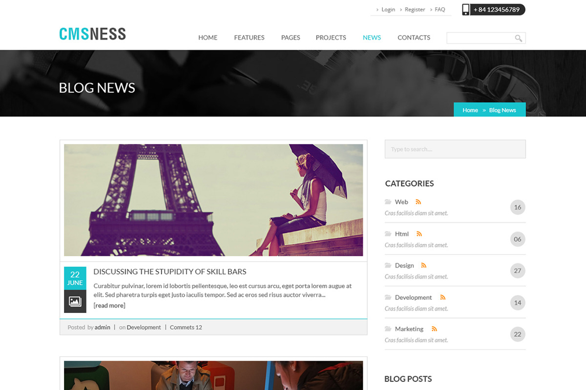 Business WordPress Theme, a WordPress Template by Cmsideas (Photo 4 of 5)