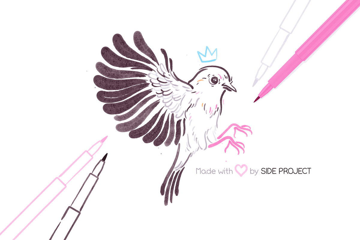 Brush Tip Marker Brushes Vol. 2, a Brush Add-On by Side Project (Photo 4 of 7)