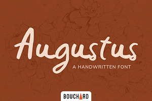 Augustus - A Handmade Font