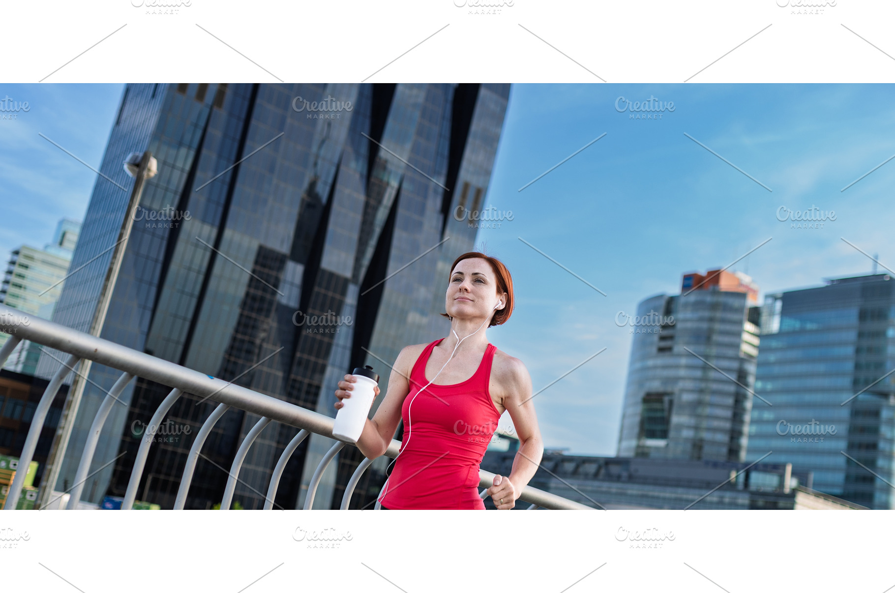 Woman resting after her morning, a Sports & Recreation Photo by HalfPoint