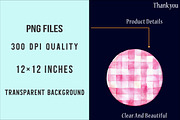 Pastel Gingham Circles PNG, an Illustration by SinaCreation (Thumbnail 4 of 5)