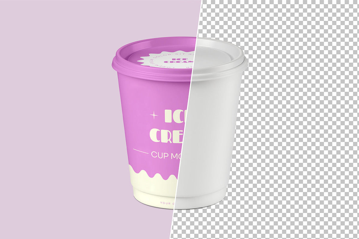 Ice Cream Cup Mockup, a Product Mockup by graphypix (Photo 3 of 4)