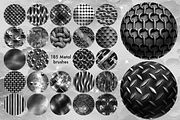 Procreate Metallic texture brushes, a Brush Add-On by Revabrush (Thumbnail 2 of 8)