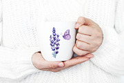 Lavender flowers watercolor, clipart, a Food Illustration by Hanna Hryharenka (Thumbnail 7 of 17)