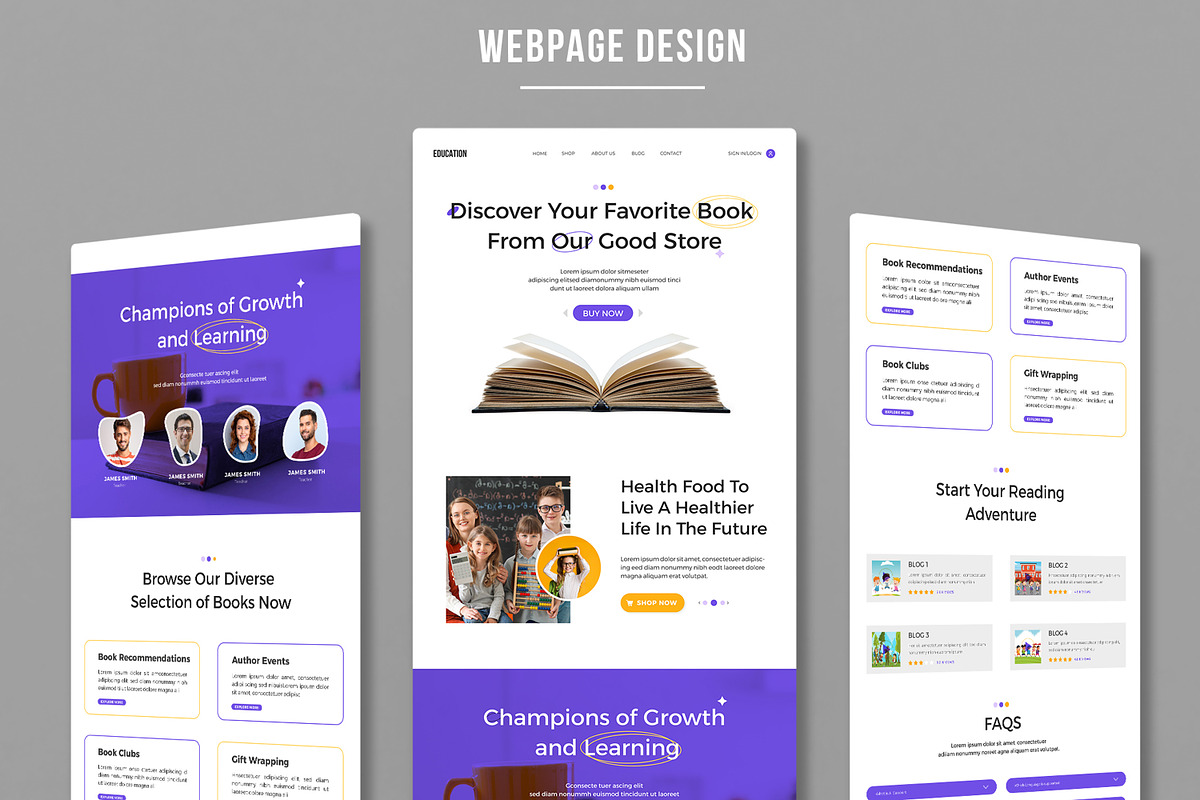 Landing Page Book Shop, a Landing Page Template by MightyDesign (Photo 10 of 10)
