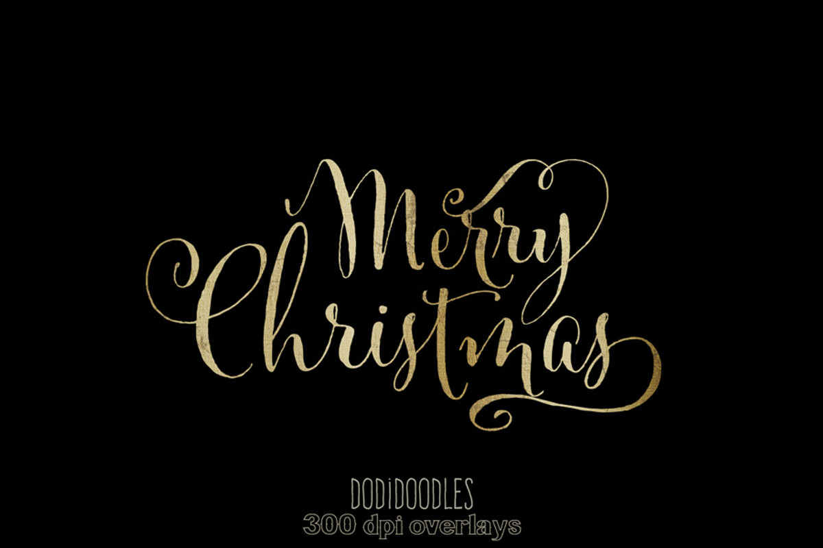 Gold Christmas Photoshop Overlays, a Graphic by Jodi Van der Kruik (Photo 3 of 4)