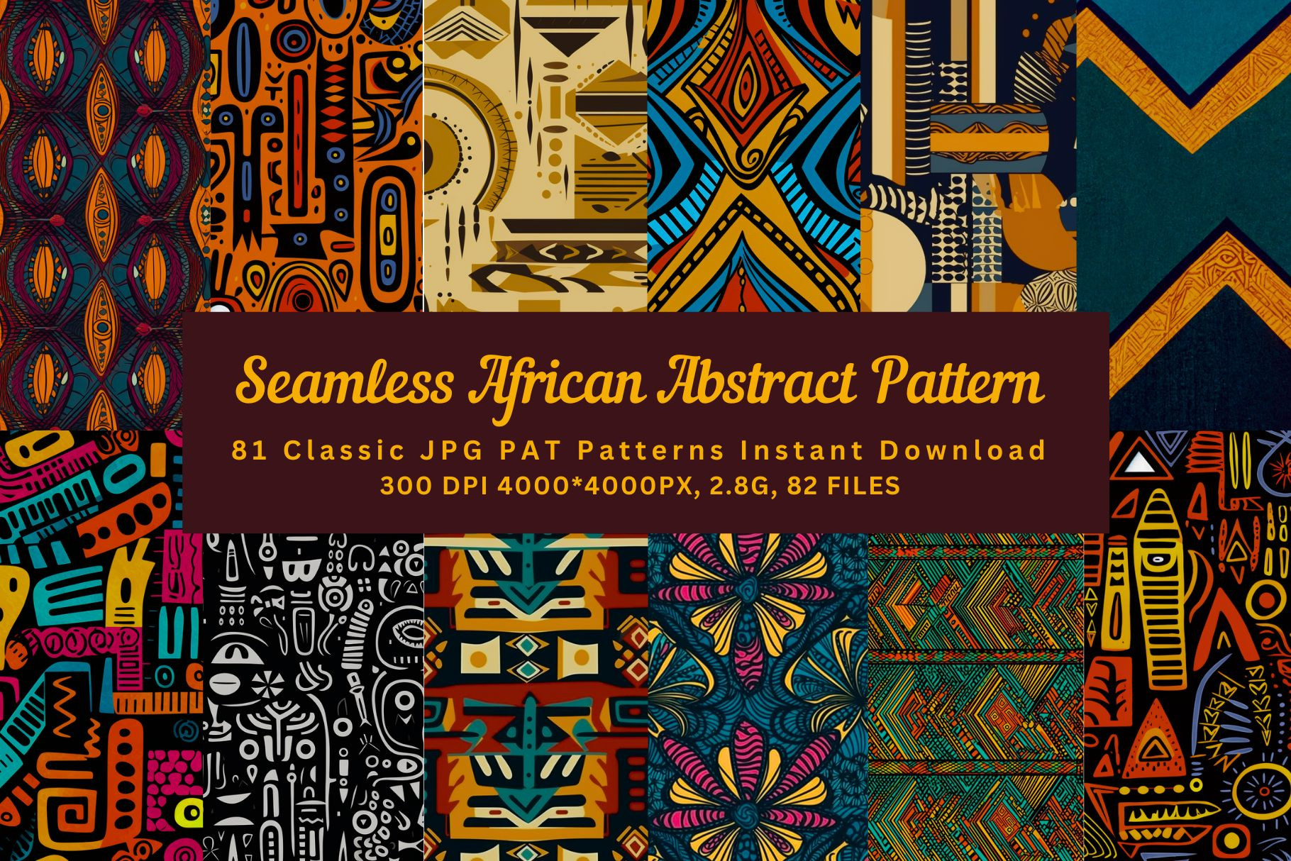 81 African abstract seamless pattern