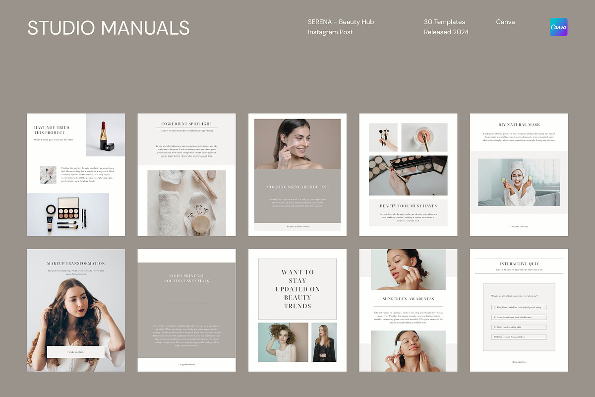SERENA – Beauty Hub Instagram Post, a Social Media Template by Studio Manuals (Photo 5 of 8)