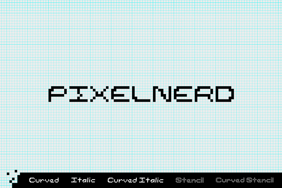 Pixelnerd, a Font by pixelnerdben (Photo 1 of 5)