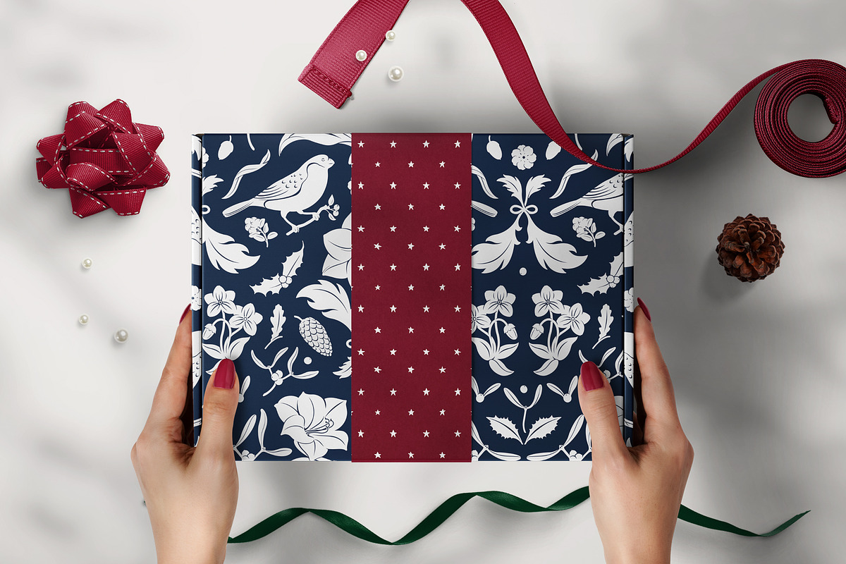 Christmas Patterns, a Pattern Graphic by PatrushevaYana (Photo 4 of 12)