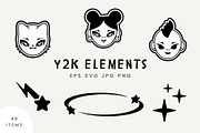 Y2K Decorative Design Elements, a Person Illustration by Kristina Chistiakova (Thumbnail 1 of 4)