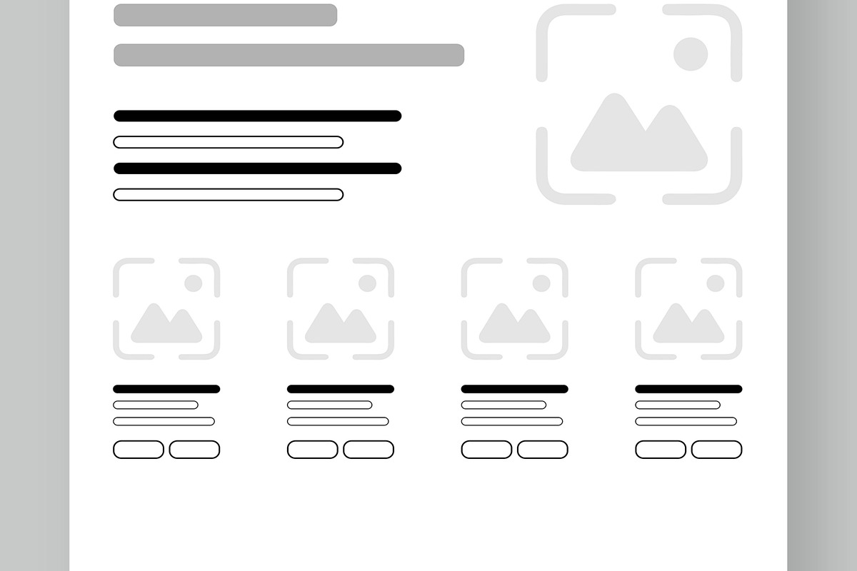 Website Wireframe Design, a Wireframe Template by CreativeShaper (Photo 3 of 6)