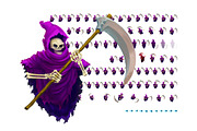Grim Reaper - Character Sprite, an Object Graphic by LudicArts (Thumbnail 2 of 6)
