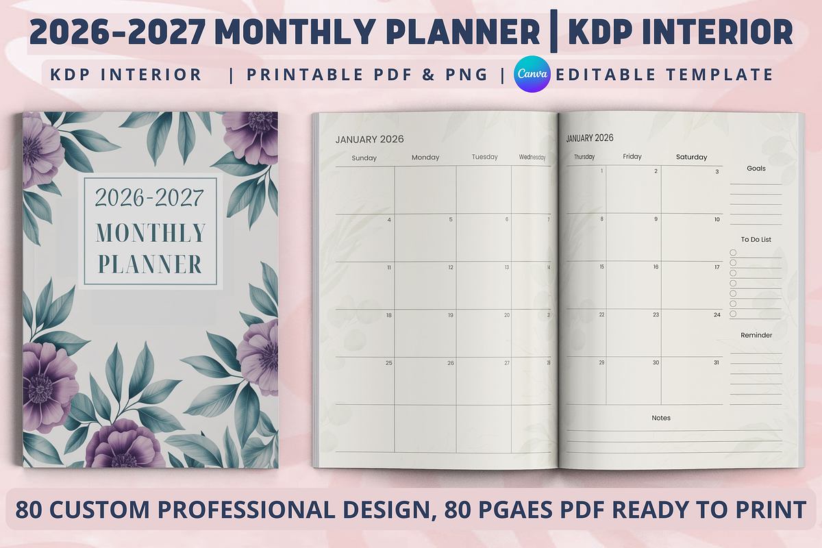 2026-2027 Monthly Planner