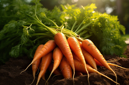 Fresh carrot on the ground, a Food & Drink Photo by AlyaAnd