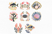 Tropical Reef Clipart, an Illustration by Libby Wishes (Thumbnail 3 of 4)