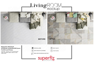 Floor Living Room Mockup SM120