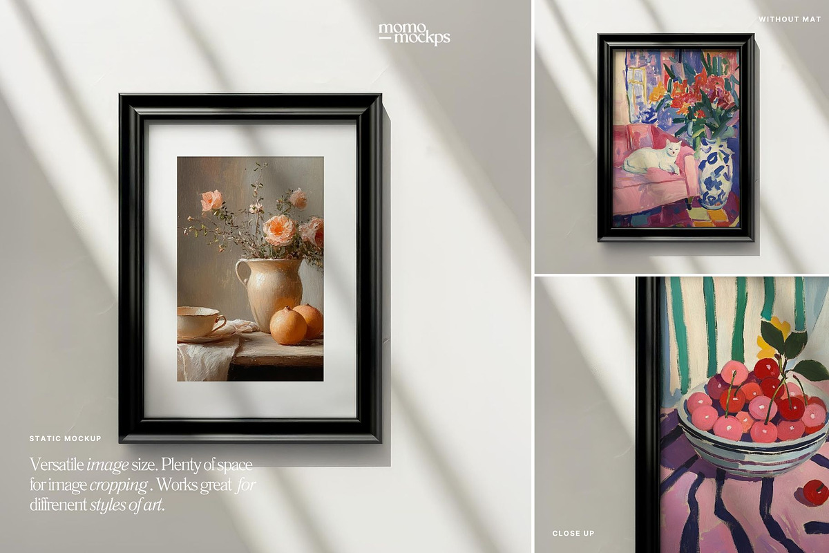 Black Frame Mockup | DIN A PSD, a Household Mockup by momomockps (Photo 3 of 6)