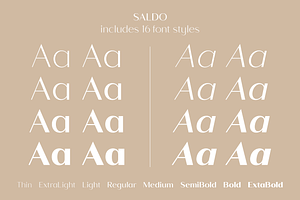 Saldo Font Family