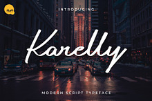 Karelly - Modern Script Typeface