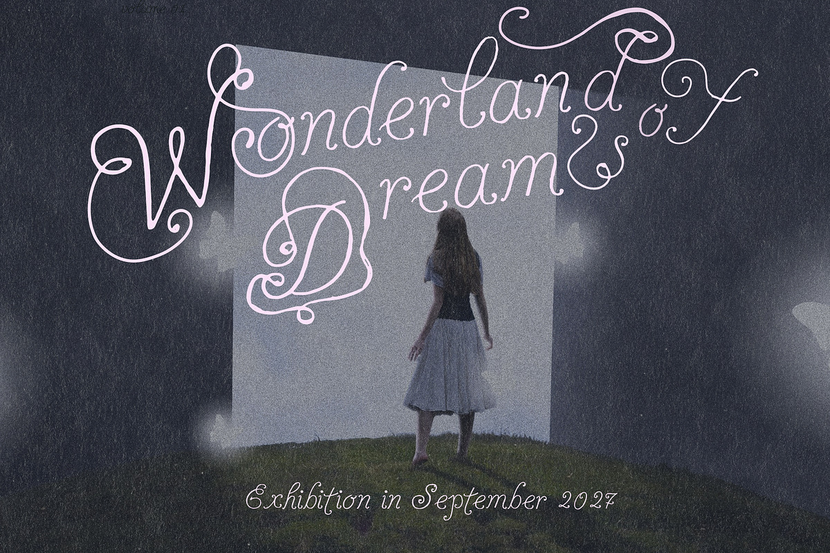 Handwritten Whimsy Romantic Script, a Handwritten Font by Laras Wonderland (Photo 13 of 13)