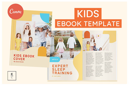 Kids eBook Canva Template, a Magazine Template by Cultive Creative