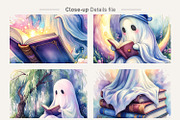 Bookworm Ghost Sublimation, an Illustration by Artnoy (Thumbnail 4 of 8)