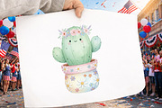 Whimsical Summer Cactus Clipart Png, an Illustration by GatewayDesign (Thumbnail 5 of 5)