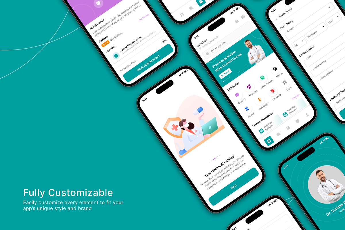 Provect - Health and Medical App UI, an UI Kit Template by restiyathena (Photo 5 of 6)