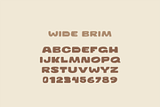 Wide Brim, a Sans Serif Font by MEG BURK CHOI (Thumbnail 3 of 3)