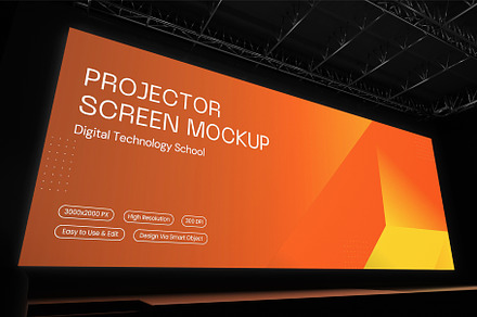 Conference Hall Presentation Mockup, an Advertising Mockup by mockarts.com