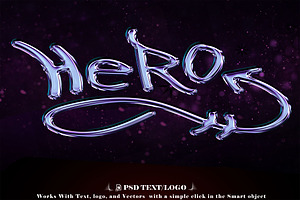 Glossy Surface 3D Text & Logo Styles, a Brushes & More by one-touch