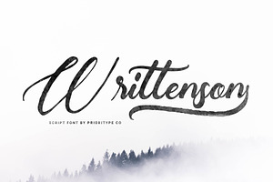 Writtenson - Rough Script Font