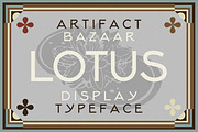 Lotus | Egyptian Sans, a Sans Serif Font by Artifact Bazaar (Thumbnail 1 of 6)