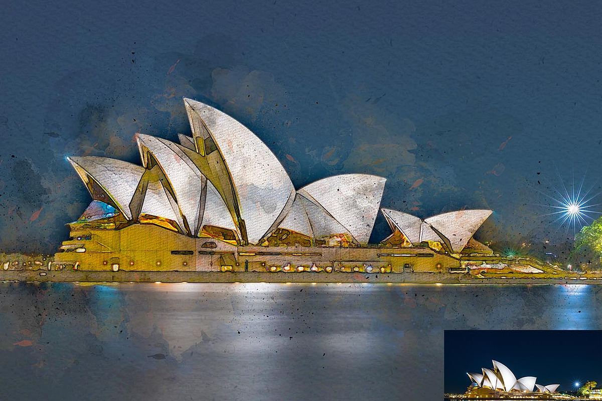 Perfect Watercolor Painting Ps Actio, an Action Add-On by Studio Retouch (Photo 2 of 13)