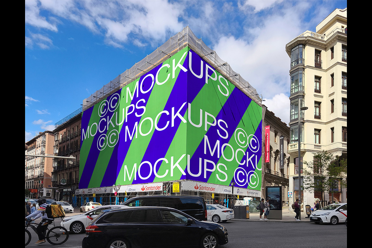 Street Corner Billboard B009, an Advertising Mockup by CC Mockups (Photo 1 of 5)