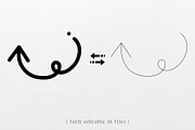 60 Arrows Line Icons, an Outline Icon by Ksenia Shmakova (Thumbnail 3 of 3)