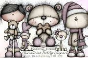 Whimsical Christmas Teddy Clipart Bu, an Illustration by Sublimation Artist (Thumbnail 1 of 6)