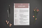 Resume/CV | Victoria, a Resume Template by Symie Design (Thumbnail 1 of 7)