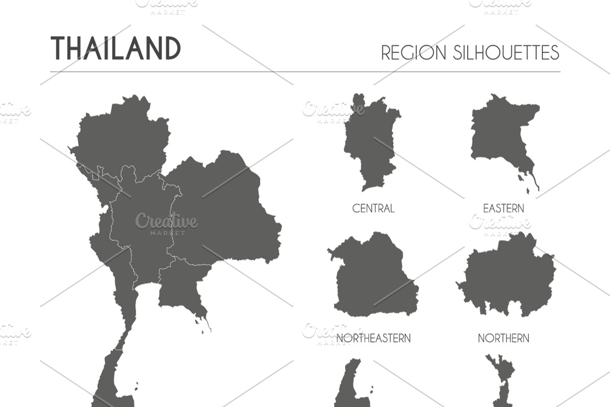 Region Silhouettes of 88 countries, an Education Illustration by asantosg (Photo 18 of 19)