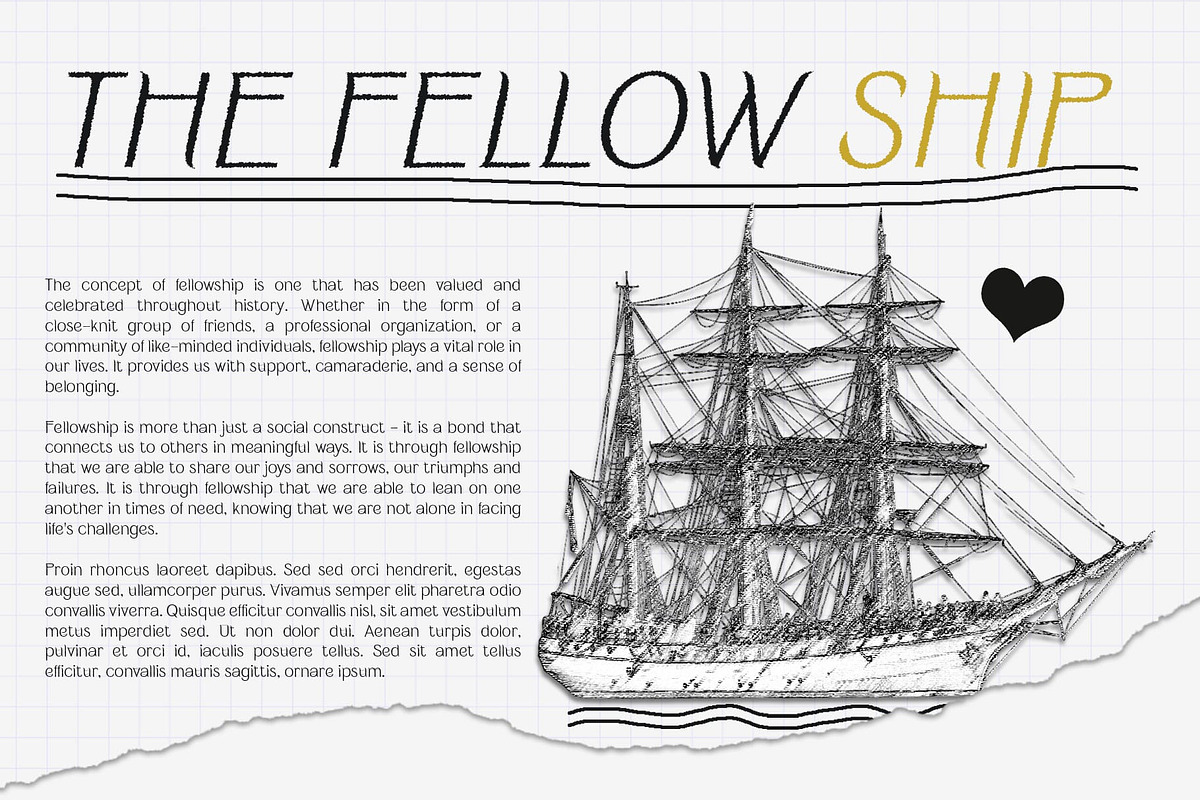 Ravelina Rough, a Sans Serif Font by Craft Supply Co. (Photo 7 of 8)