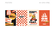 Super Burger Collection, a Background Graphic by Martyshova (Thumbnail 12 of 22)