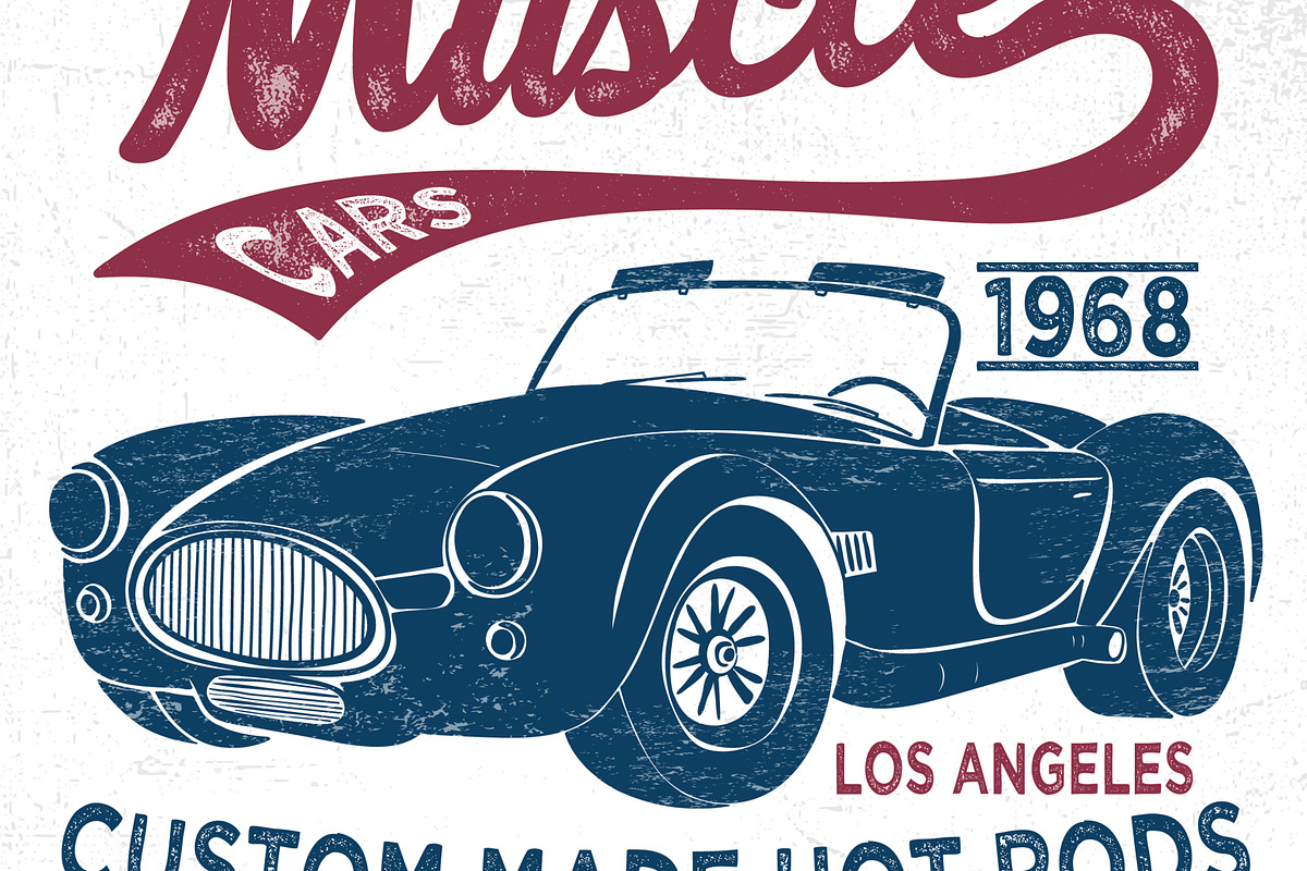 VECTOR SET OF VINTAGE CARS, an Illustration by ulasokuyucu (Photo 3 of 7)