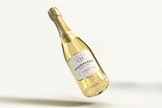 Champagne Bottle Mock-up, a Product Mockup by zippypixelstudio (Thumbnail 3 of 16)