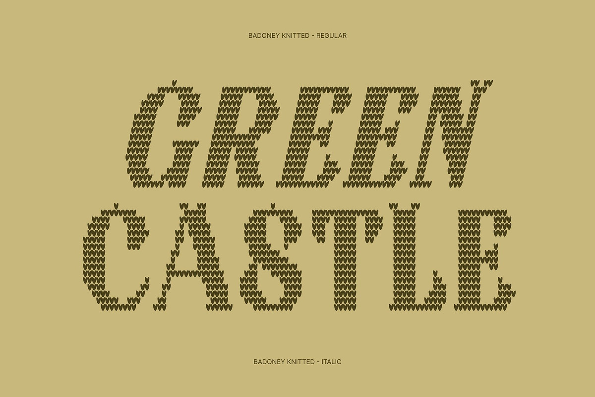 Badoney Knitted, a Serif Font by Craft Supply Co. (Photo 3 of 8)