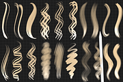 Procreate Hair Brushes, a Brush Add-On by LaurenceVArtiste (Thumbnail 5 of 7)